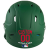RED Custom Name & Number Baseball Softball Batting Helmet Decal - Youth Travel TeeBall T Ball High School