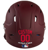 RED Custom Name & Number Baseball Softball Batting Helmet Decal - Youth Travel TeeBall T Ball High School