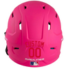 RED Custom Name & Number Baseball Softball Batting Helmet Decal - Youth Travel TeeBall T Ball High School