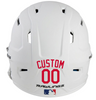 RED Custom Name & Number Baseball Softball Batting Helmet Decal - Youth Travel TeeBall T Ball High School