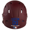 ROYAL BLUE Custom Name & Number Baseball Softball Batting Helmet Decal - Youth Travel TeeBall T Ball High School