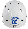 ROYAL BLUE Custom Name & Number Baseball Softball Batting Helmet Decal - Youth Travel TeeBall T Ball High School
