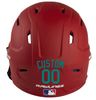 TEAL Custom Name & Number Baseball Softball Batting Helmet Decal - Youth Travel TeeBall T Ball High School