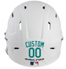 TEAL Custom Name & Number Baseball Softball Batting Helmet Decal - Youth Travel TeeBall T Ball High School