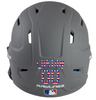 USA FLAG Custom Name & Number Baseball Softball Batting Helmet Decal - Youth Travel TeeBall T Ball High School