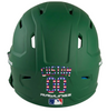 USA FLAG Custom Name & Number Baseball Softball Batting Helmet Decal - Youth Travel TeeBall T Ball High School