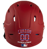 USA FLAG Custom Name & Number Baseball Softball Batting Helmet Decal - Youth Travel TeeBall T Ball High School