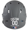 WHITE Custom Name & Number Baseball Softball Batting Helmet Decal - Youth Travel TeeBall T Ball High School