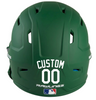 WHITE Custom Name & Number Baseball Softball Batting Helmet Decal - Youth Travel TeeBall T Ball High School