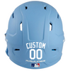 WHITE Custom Name & Number Baseball Softball Batting Helmet Decal - Youth Travel TeeBall T Ball High School