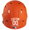 WHITE Custom Name & Number Baseball Softball Batting Helmet Decal - Youth Travel TeeBall T Ball High School