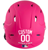 WHITE Custom Name & Number Baseball Softball Batting Helmet Decal - Youth Travel TeeBall T Ball High School
