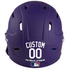 WHITE Custom Name & Number Baseball Softball Batting Helmet Decal - Youth Travel TeeBall T Ball High School