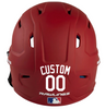 WHITE Custom Name & Number Baseball Softball Batting Helmet Decal - Youth Travel TeeBall T Ball High School