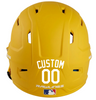 WHITE Custom Name & Number Baseball Softball Batting Helmet Decal - Youth Travel TeeBall T Ball High School