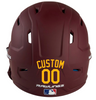YELLOW Custom Name & Number Baseball Softball Batting Helmet Decal - Youth Travel TeeBall T Ball High School