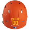 YELLOW Custom Name & Number Baseball Softball Batting Helmet Decal - Youth Travel TeeBall T Ball High School