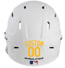 YELLOW Custom Name & Number Baseball Softball Batting Helmet Decal - Youth Travel TeeBall T Ball High School