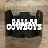 Dallas Cowboys Full Size Football Helmet Visor Shield Black Dark Tint w/ Clips - PICK LOGO COLOR