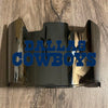 Dallas Cowboys Full Size Football Helmet Visor Shield Silver Chrome Mirror w/ Clips - PICK LOGO COLOR