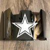 Dallas Cowboys Full Size Football Helmet Visor Shield Silver Chrome Mirror w/ Clips - PICK LOGO COLOR