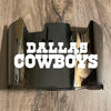 Dallas Cowboys Full Size Football Helmet Visor Shield Silver Chrome Mirror w/ Clips - PICK LOGO COLOR