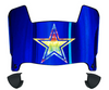 Dallas Cowboys Limited Edition Mini Football Helmet Visor Shield w/ Clips - PICK VISOR & LOGO COLOR