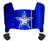 Dallas Cowboys Limited Edition Mini Football Helmet Visor Shield w/ Clips - PICK VISOR & LOGO COLOR