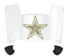 Dallas Cowboys Limited Edition Mini Football Helmet Visor Shield w/ Clips - PICK VISOR & LOGO COLOR