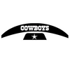 Dallas Cowboys MIDI Mid Size SpeedFlex Football Helmet Front & Back Bumper Decal Set - Pick Color