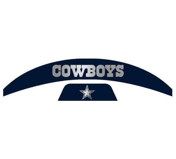 Dallas Cowboys MIDI Mid Size SpeedFlex Football Helmet Front & Back Bumper Decal Set - Pick Color