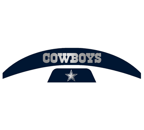 Dallas Cowboys MIDI Mid Size SpeedFlex Football Helmet Front & Back Bumper Decal Set - Pick Color