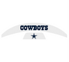 Dallas Cowboys MIDI Mid Size SpeedFlex Football Helmet Front & Back Bumper Decal Set - Pick Color