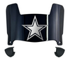 Dallas Cowboys Mini Football Helmet Visor Shield w/ Clips - PICK VISOR & LOGO COLOR