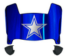Dallas Cowboys Mini Football Helmet Visor Shield w/ Clips - PICK VISOR & LOGO COLOR