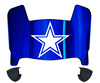Dallas Cowboys Mini Football Helmet Visor Shield w/ Clips - PICK VISOR & LOGO COLOR