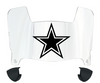 Dallas Cowboys Mini Football Helmet Visor Shield w/ Clips - PICK VISOR & LOGO COLOR