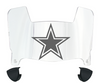 Dallas Cowboys Mini Football Helmet Visor Shield w/ Clips - PICK VISOR & LOGO COLOR