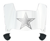 Dallas Cowboys Mini Football Helmet Visor Shield w/ Clips - PICK VISOR & LOGO COLOR
