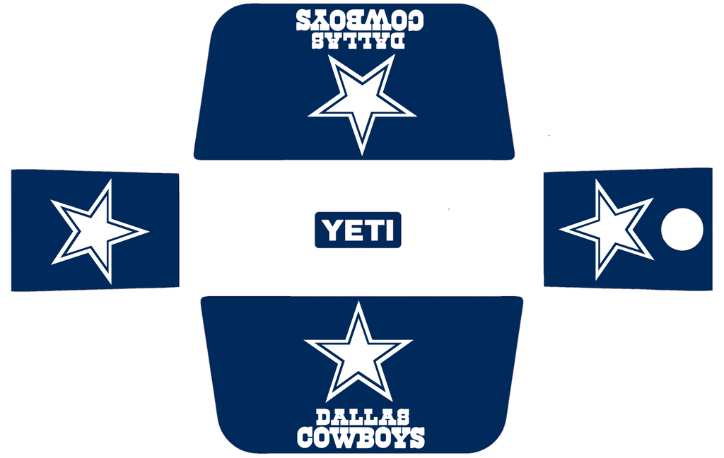 Dallas Cowboys Wrap Kit YETI Coolers Tundra Roadie Haul PICK COLOR