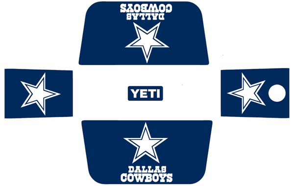 Dallas Cowboys Wrap Kit for YETI Hard Coolers Tundra Roadie Haul PICK COLOR