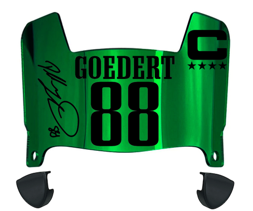 Dallas Goedert Philadelphia Eagles Mini Football Helmet Visor w/ Clips - PICK COLOR