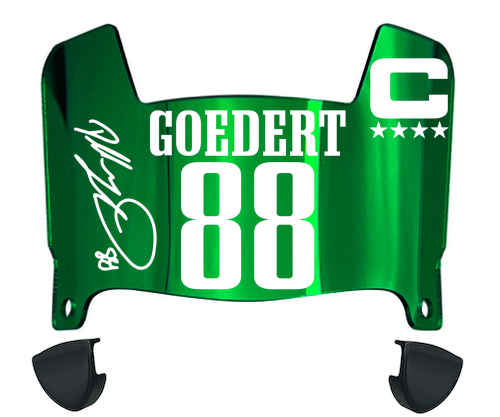 Dallas Goedert Philadelphia Eagles Mini Football Helmet Visor w/ Clips - PICK COLOR