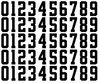 Dallas Stars Helmet Jersey Style Vinyl Number Decal Sheet Set of 50 #0-9 - Pick Color & Size