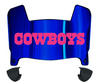 Dallas Cowboys Limited Edition Mini Football Helmet Visor Shield w/ Clips - PICK VISOR & LOGO COLOR
