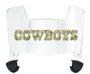 Dallas Cowboys Limited Edition Mini Football Helmet Visor Shield w/ Clips - PICK VISOR & LOGO COLOR