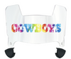 Dallas Cowboys Limited Edition Mini Football Helmet Visor Shield w/ Clips - PICK VISOR & LOGO COLOR