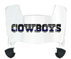 Dallas Cowboys Limited Edition Mini Football Helmet Visor Shield w/ Clips - PICK VISOR & LOGO COLOR