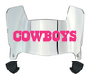 Dallas Cowboys Limited Edition Mini Football Helmet Visor Shield w/ Clips - PICK VISOR & LOGO COLOR