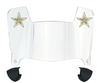 Dallas Cowboys Limited Edition Mini Football Helmet Visor Shield w/ Clips - PICK VISOR & LOGO COLOR